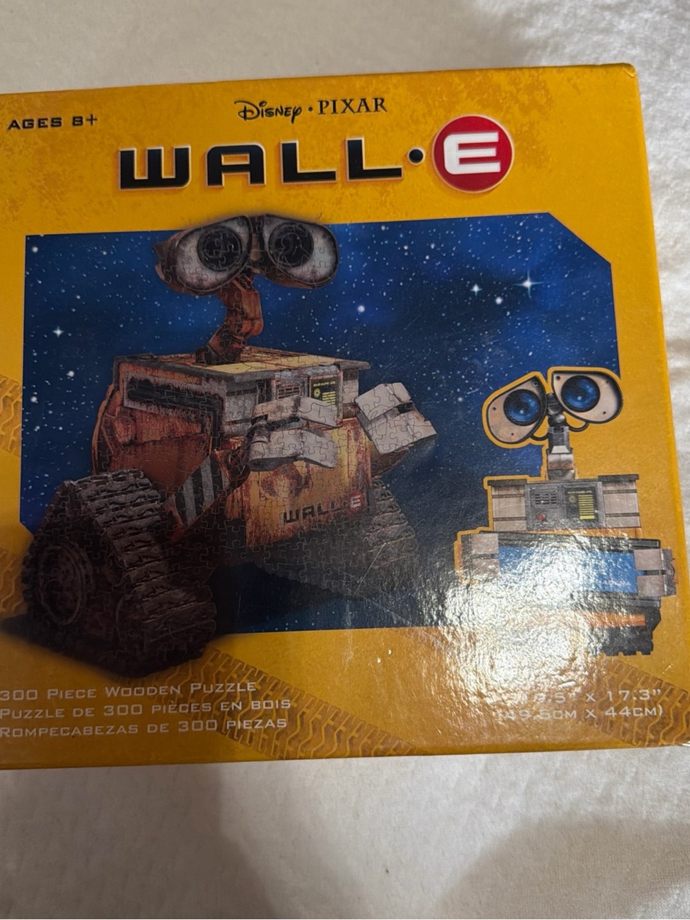 Disney WALL·E Puzzle Box with Yellow Packaging and Blue Starry Scene